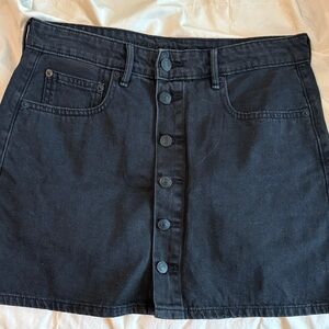 American Eagle Outfitters Black Denim Skirt